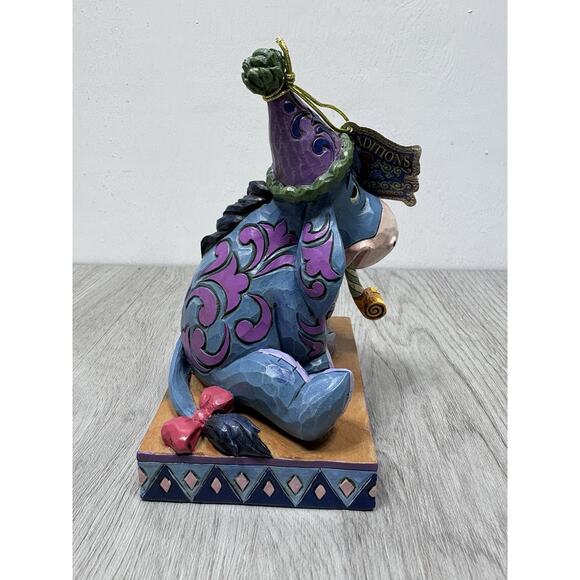 Jim Shore 6008074 Disney Traditions Birthday Blues Eeyore Birthday Hat - Picture 4 of 13